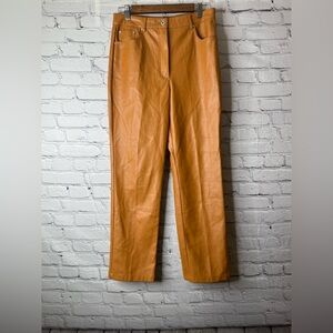 7 for all mankind faux Leather Pants size medium